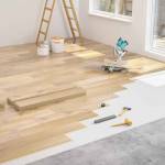 Ponçage et vitrification de parquet en hêtre massif
