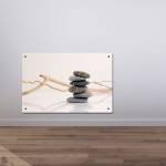 radiateur électrique acier avec façade verre - Chemin Arte - 