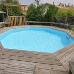 Piscine semi-enterrée à Montgeron