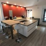 Cuisine contemproraine blanc laqué