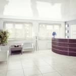 Hall d'accueil d'un cabinet médical