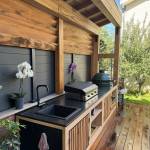 cuisine extérieure en bois