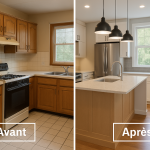 Rénovation de cuisine avant/après