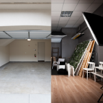 Transformation d'un garrage en studio de photographe