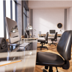 Un espace de travail baigné de lumière, pensé pour la productivité à Clamart