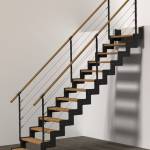escalier à crémaillère nouvellement installé