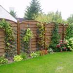 Clôture bois végétalisée