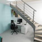 Aménagement sous escaliers bureau