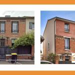 Avant - après la surélévation de maison