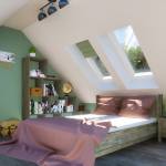 Actu chambre mansardée Fontainebleau