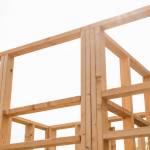 Ossature en bois d'une extension