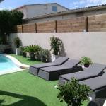 Mur en cloture en bois