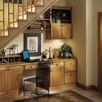 Escalier aménagé avec rampe bois