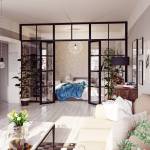 Porte verrière dans le salon - Nantes 44