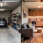 aménagement garage Chamonix, transformer garage en studio Megève, création logement locatif Sallanches, rénovation garage Saint-Gervais, investissement locatif La Clusaz Le Grand-Bornand