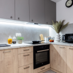 Cuisine bois et gris
