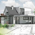 Une extension de maison près de Tours (37).