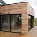 Extension en bois moderne