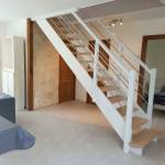 Escalier droit en bois