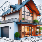 Maison avec plans pour une extension