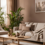 Intérieur avec couleur tendance Moccha Mousse