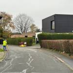 première étape avec les relevés réalisés par le géomètre