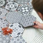 Carrelage imitation carreaux de ciment - La Maison Des Travaux Rennes