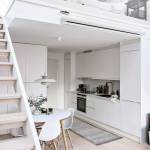 Mezzanine en dessous d'un cuisine 