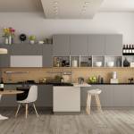 Un faux plafond au dessus de la zone repas