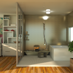 Verrière chambre salle de bain