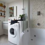 Petite baignoire avec douche micro appartement