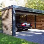 carport aluminium fermé sur 3 faces avec claustras latérales