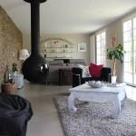 Rénovation maison avec deux baies vitrées ouverture battante