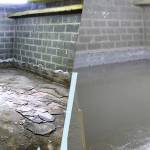 Cuvelage murs avant/après