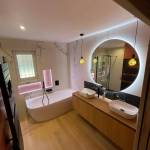 Salle de bain, baignoire ilot