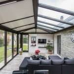 Véranda alu double pente