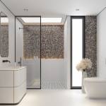 Salle de douche avec WC