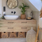 Salle de bain sous les toits, sous les combles