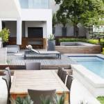 Aménagement de terrasses autour d'une piscine