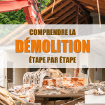 Démolition de maison, Étapes de démolition, Gestion des débris, Préparation démolition maison, Sécurité démolition bâtiment