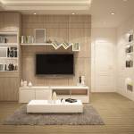 Aménagement de salon : le meuble TV avec bibliothèque sur mesure