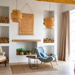 Niche murale décorative dans un séjour