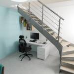 Aménagement sous escaliers bureau