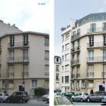 Surélévation d'immeuble en copropriété en centre-ville - avant après - Bouc-Bel-Air 13
