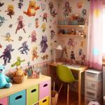 Autocollants muraux dans une chambre d'enfant