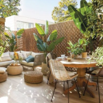 Terrasse avec brise-vue