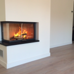  Installation d'une cheminée d'angle dans une maison - Lille 59