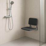 siège de douche PMR, siège de douche pour personne âgée, siège de douche rabattable, chaise de douche, siège mural douche, Clamart