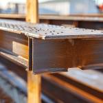 Une extension de maison en acier.