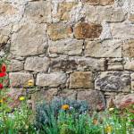 Mur de clôture en pierres à Draveil